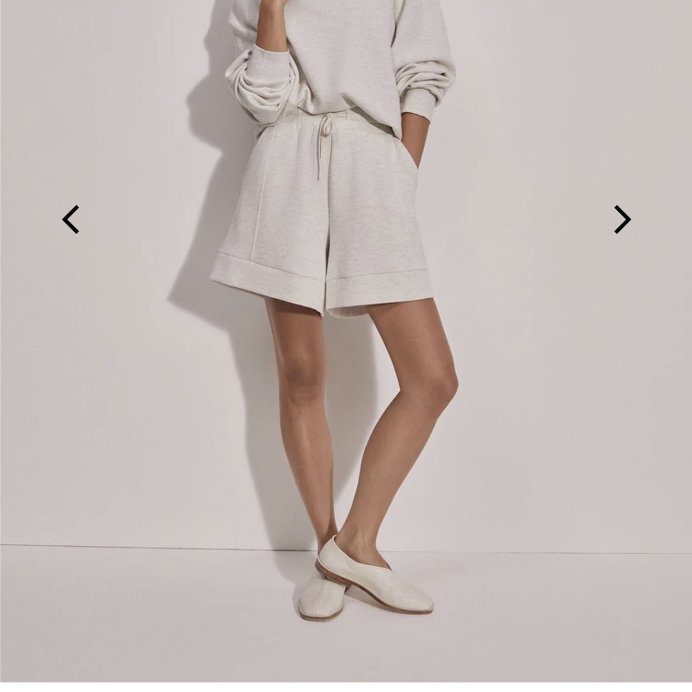 Varley Alder Short in Ivory Marl sz S